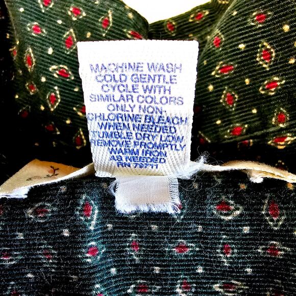 VTG Victoria’s Secret Country Green Floral Nightgown Sleep Shirt Dress L 3285 - Picture 5 of 9